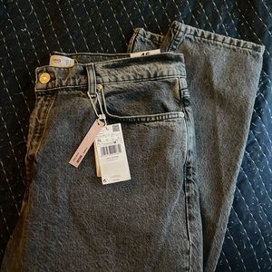 MANGO denim high waisted mom jeans